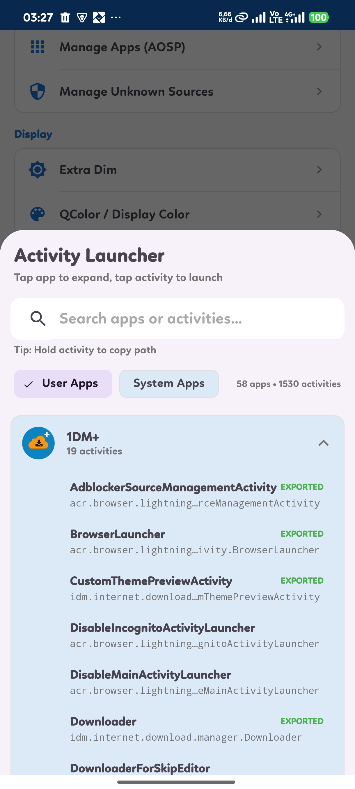 Activity Launcher